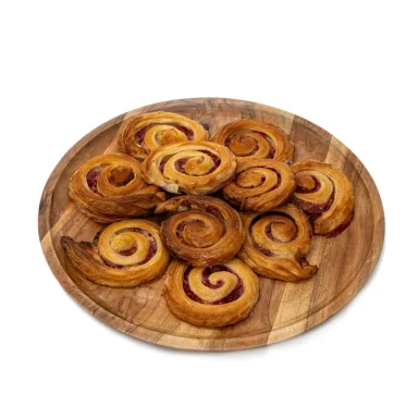 Mini Raspberry Custard Twists