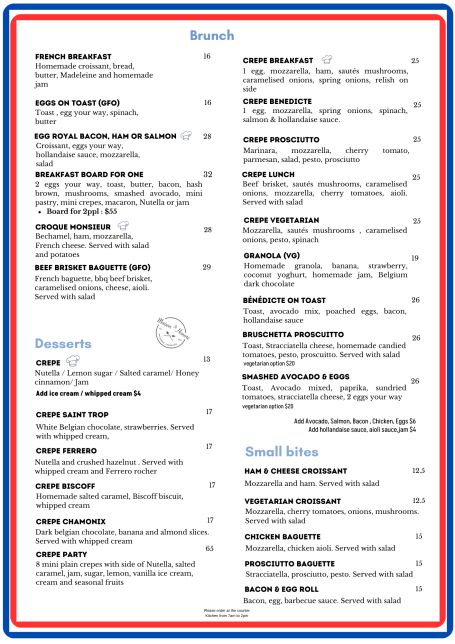 Café Menu